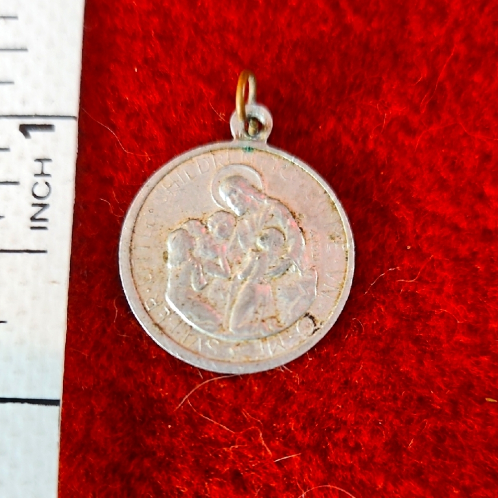 Silver Religious medal featuring St. GERARD MAJELLA.